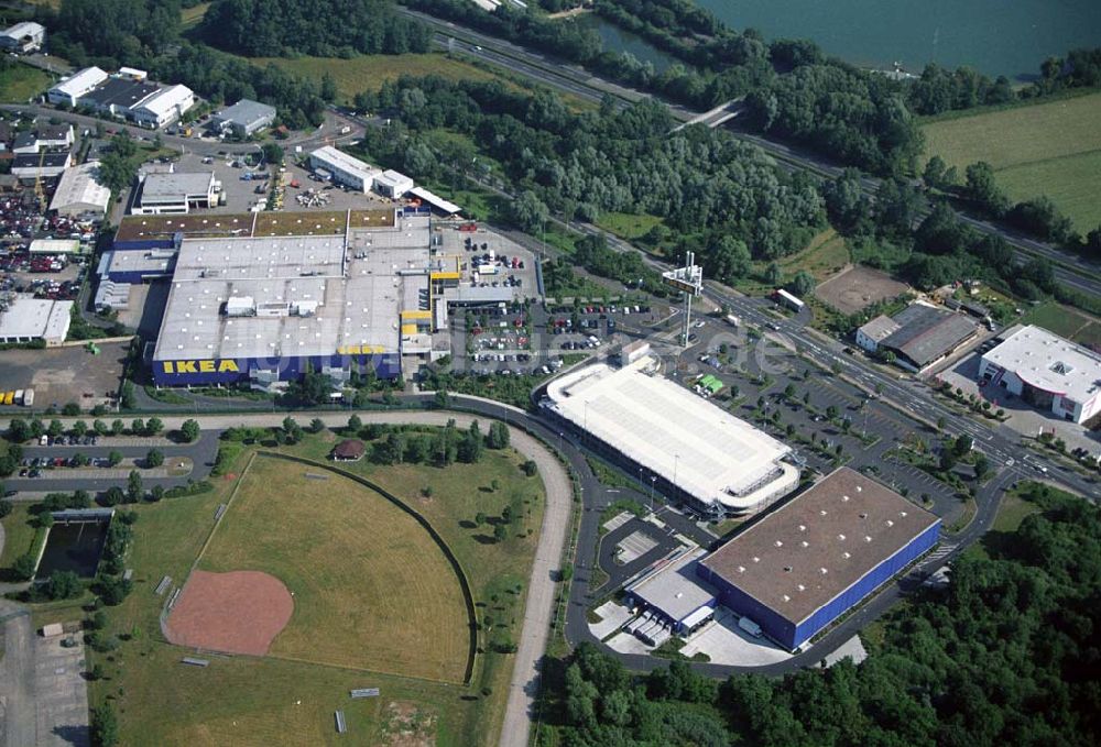 Luftaufnahme Hanau / Hessen - IKEA-Einrichtungshaus Hanau