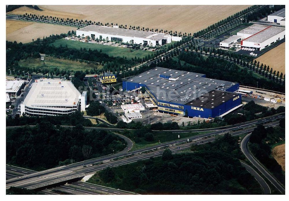 Luftbild Kassel / Hessen - IKEA-Einrichtungshaus Kassel an der Bundesautobahn A49/ Konrad-Zuse Straße/ Heinrich-Herz Straße