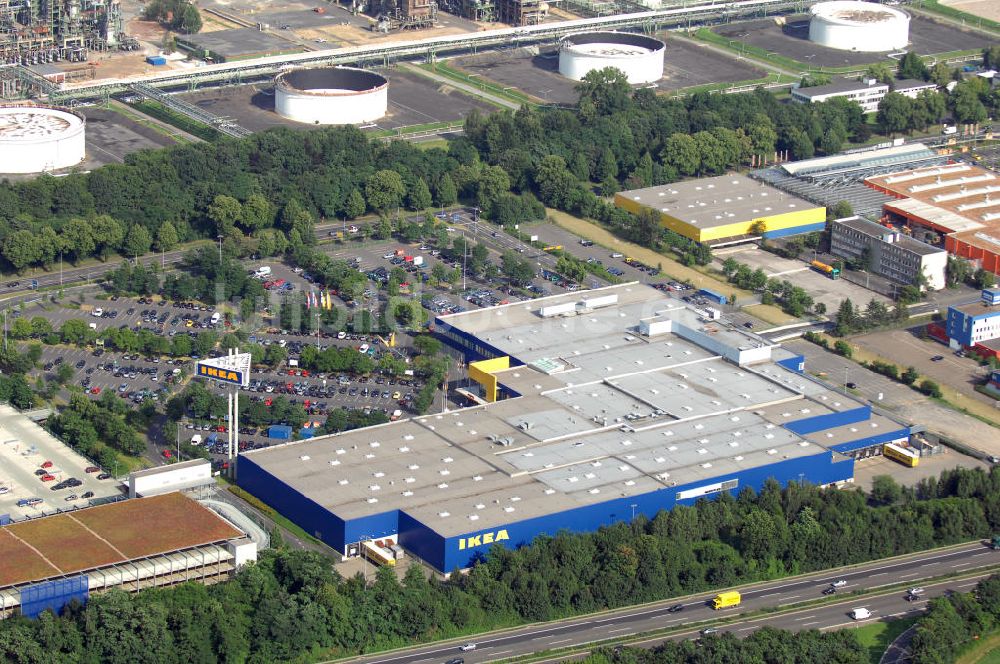 Köln aus der Vogelperspektive: IKEA Einrichtungshaus in Köln