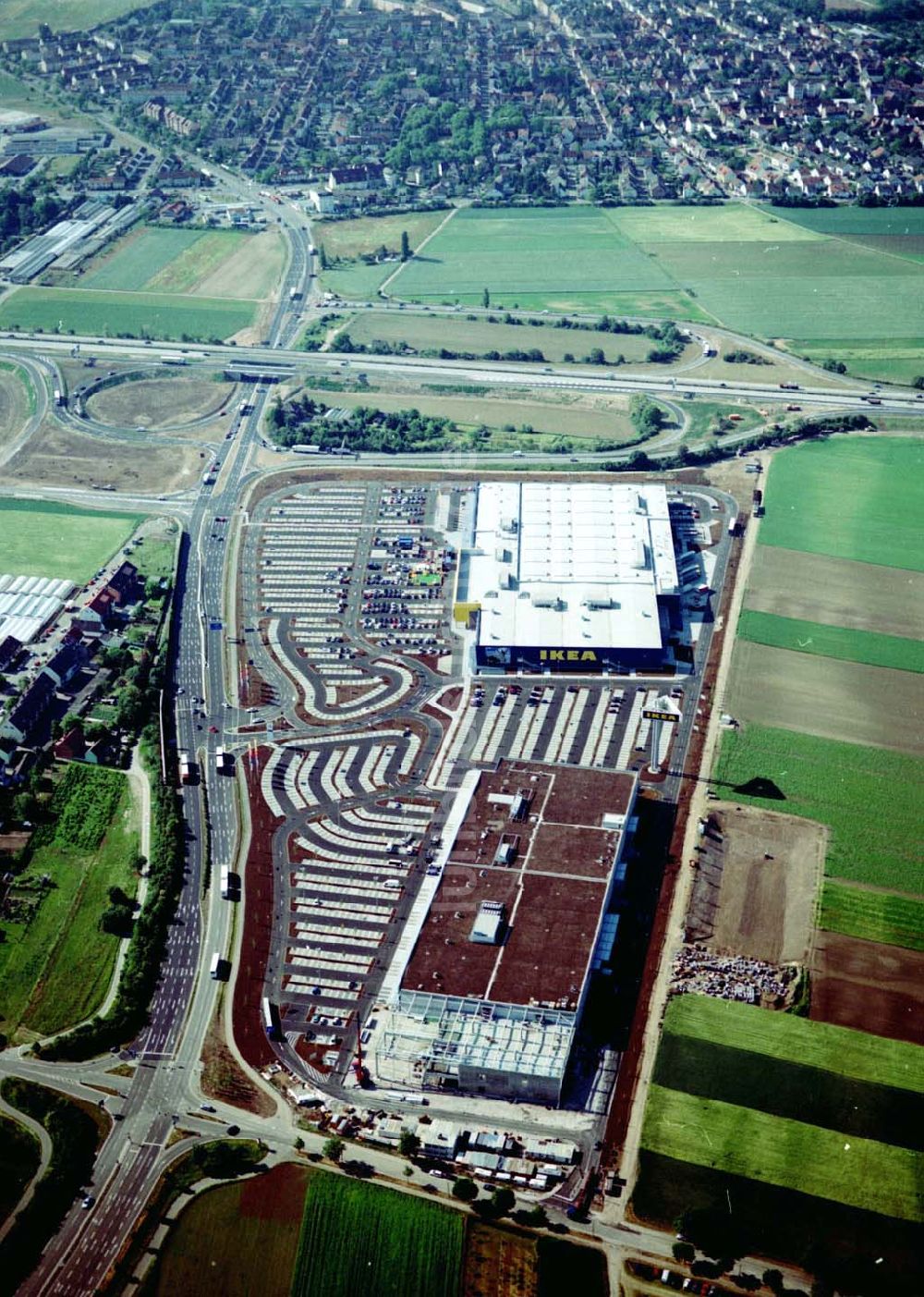 Luftbild Mannheim - IKEA Einrichtungshaus Mannheim