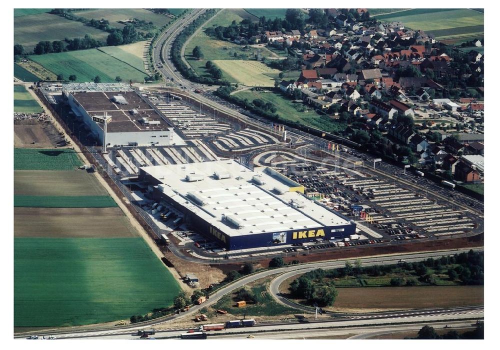 Mannheim aus der Vogelperspektive: IKEA Einrichtungshaus Mannheim