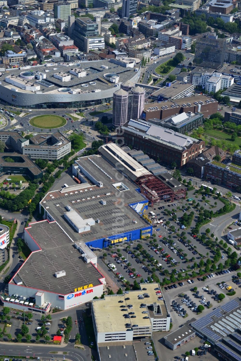 Essen von oben - IKEA Einrichtungshaus / Möbelhaus in Essen im Bundesland Nordrhein-Westfalen