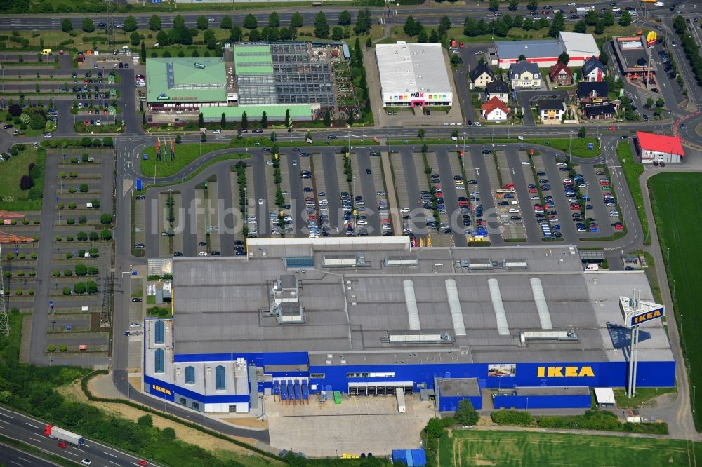 Luftbild Kamen - IKEA Einrichtungshaus / Möbelhaus in Kamen im Bundesland Nordrhein-Westfalen