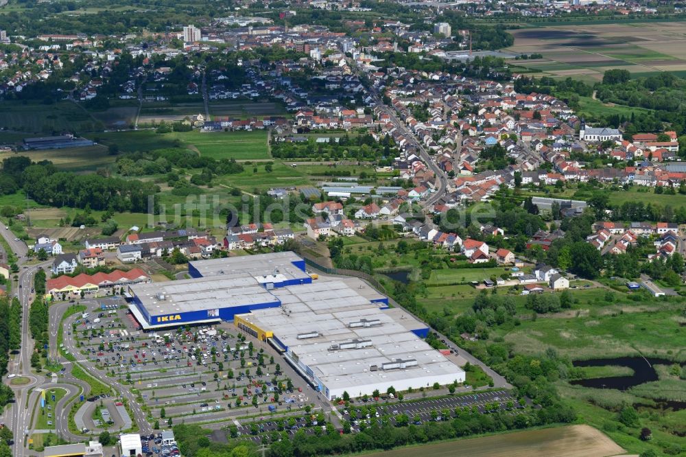 Luftaufnahme Saarlouis - IKEA Einrichtungshaus / Möbelhaus in Saarlouis im Saarland