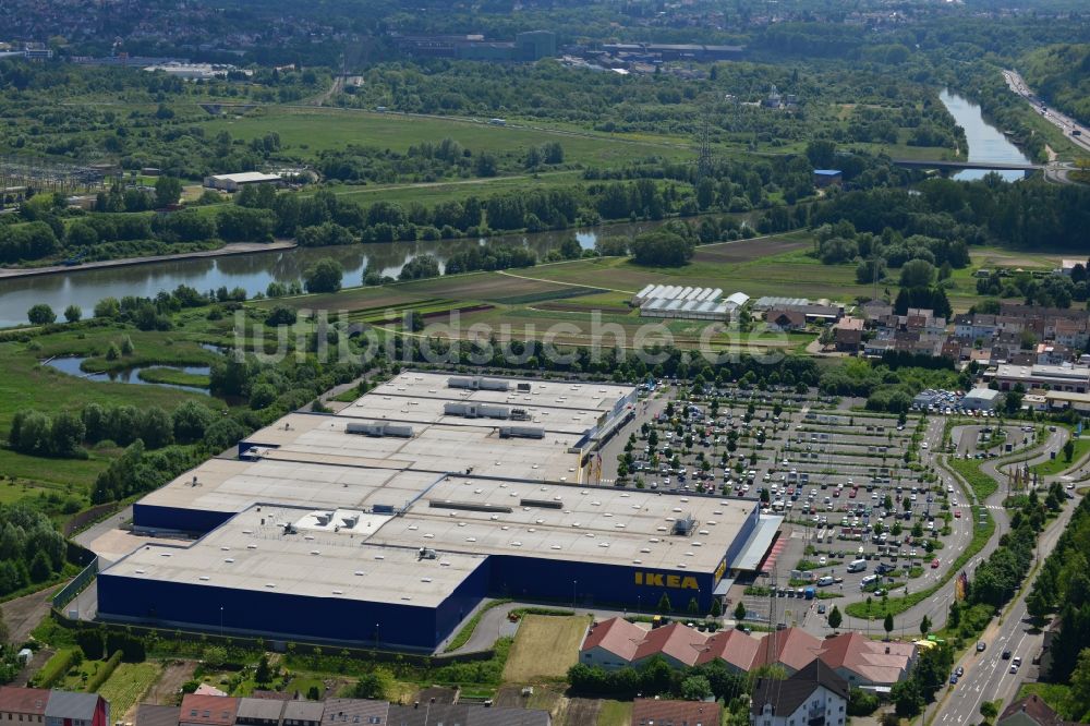 Saarlouis von oben - IKEA Einrichtungshaus / Möbelhaus in Saarlouis im Saarland