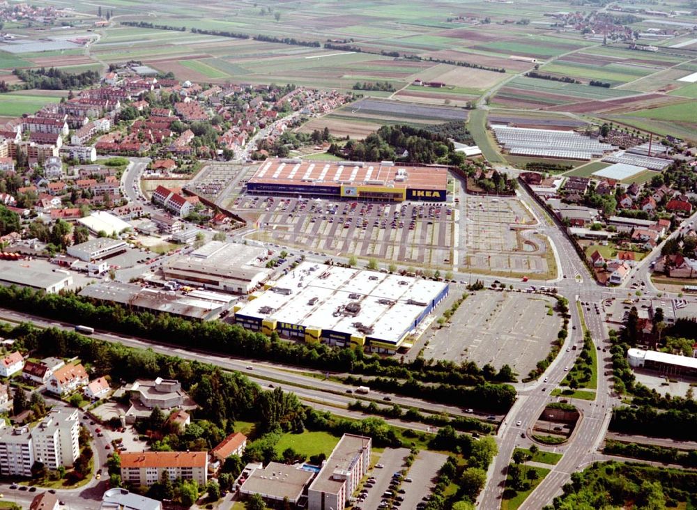 Luftbild Fürth / Bayern - IKEA-Einrichtungshaus in Nürnberg