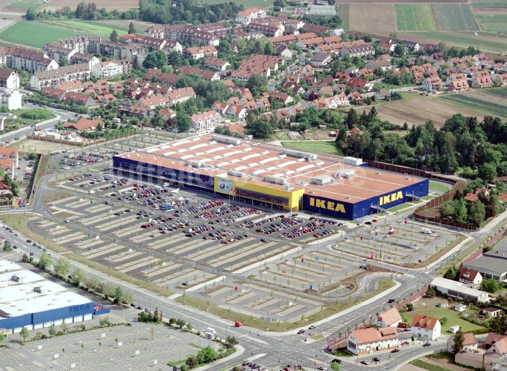 Luftaufnahme Fürth / Bayern - IKEA-Einrichtungshaus in Nürnberg