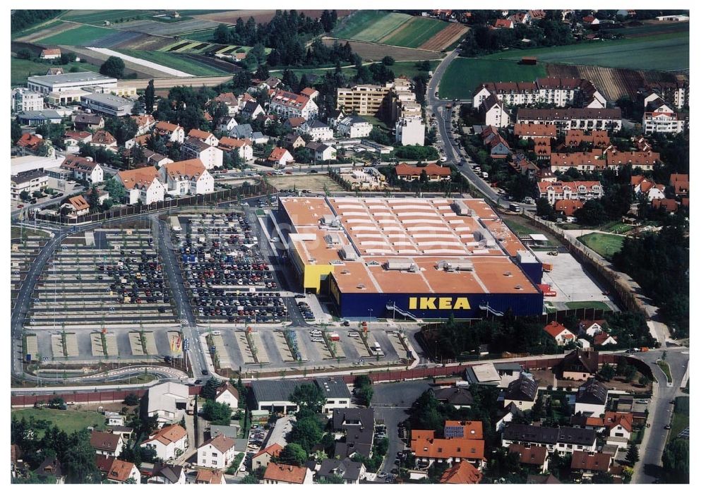 Luftbild Fürth / Bayern - IKEA-Einrichtungshaus in Nürnberg