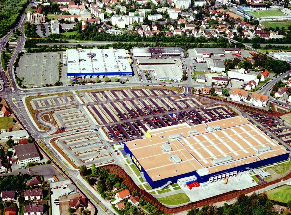 Luftaufnahme Fürth / Bayern - IKEA-Einrichtungshaus in Nürnberg