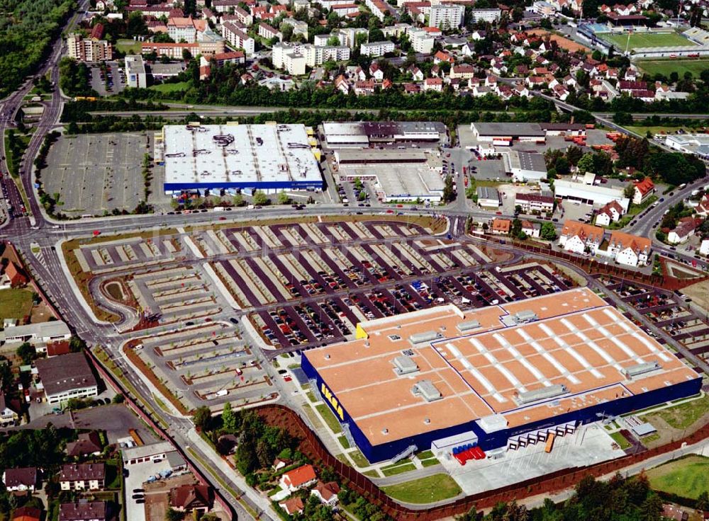 Luftaufnahme Fürth / Bayern - IKEA-Einrichtungshaus in Nürnberg