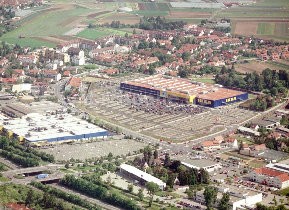 Luftbild Fürth / Bayern - IKEA-Einrichtungshaus in Nürnberg