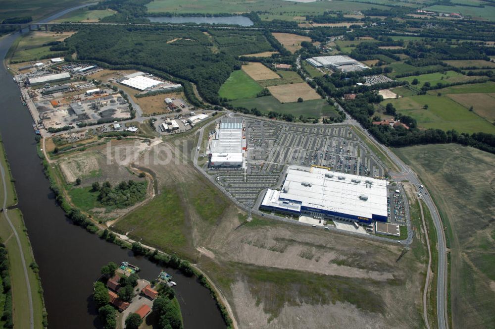 Oldenburg aus der Vogelperspektive: IKEA Einrichtungshaus in Oldenburg