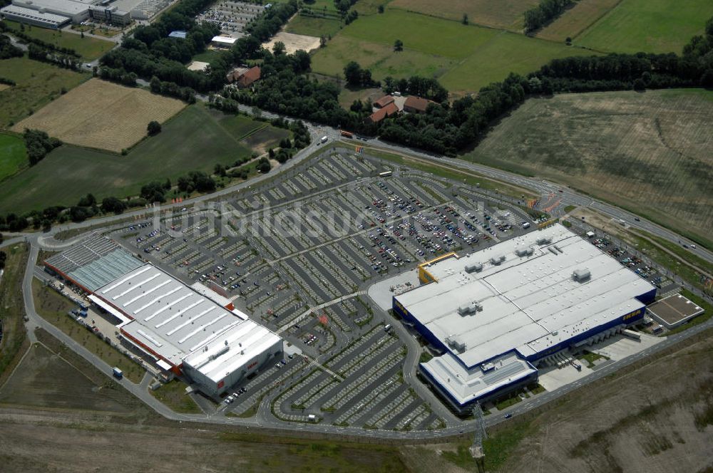 Oldenburg von oben - IKEA Einrichtungshaus in Oldenburg