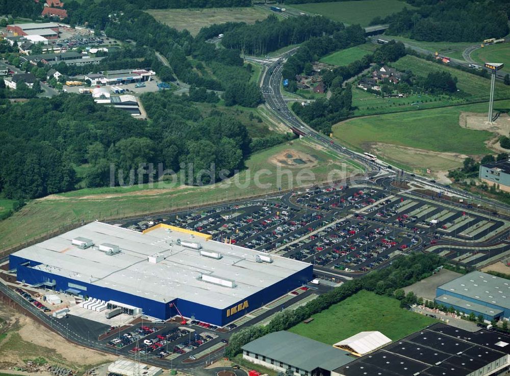 Osnabrück (Niedersachsen) aus der Vogelperspektive: IKEA Einrichtungshaus - Osnabrück (Niedersachsen)