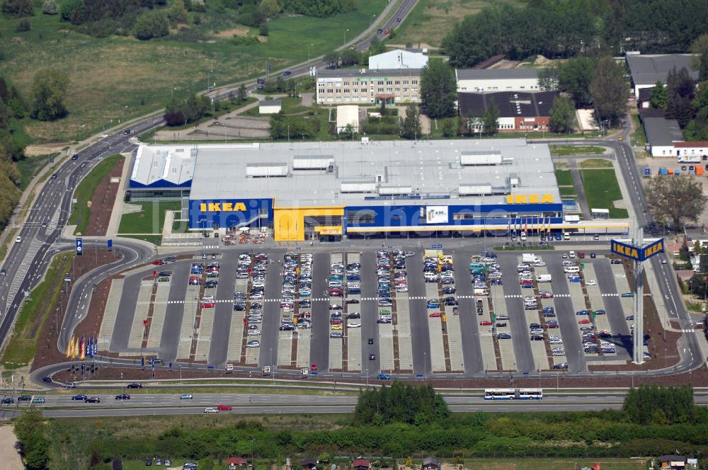 Luftbild Rostock - IKEA Einrichtungshaus Rostock