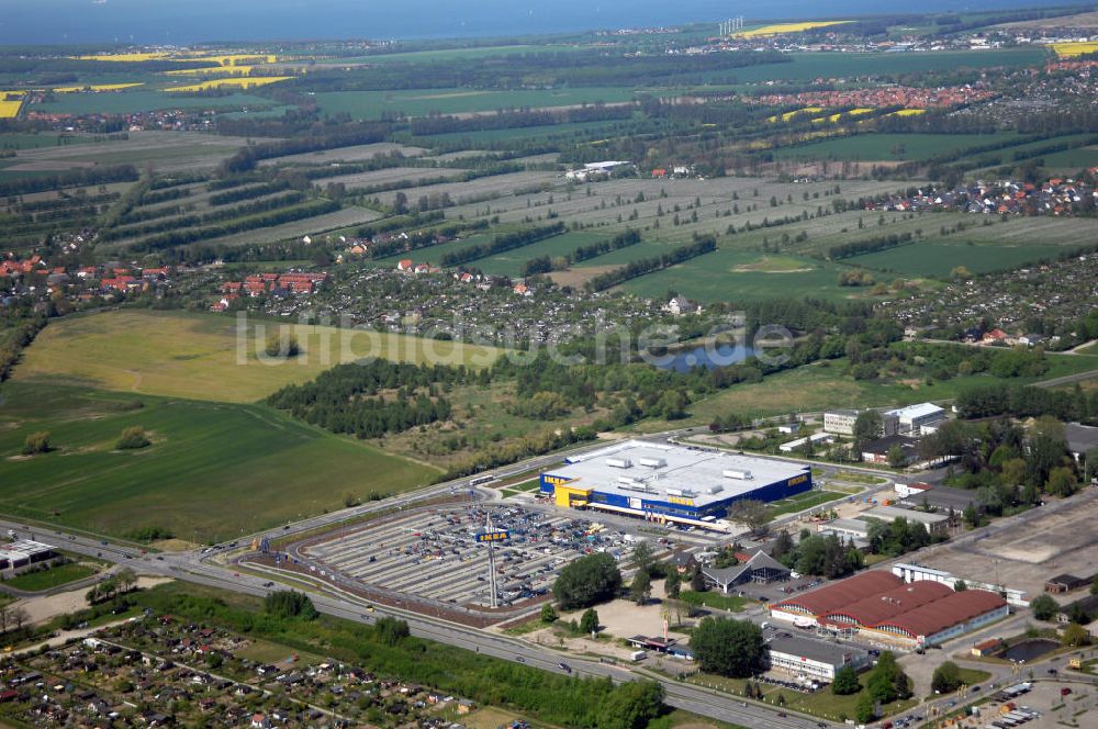 Luftbild Rostock - IKEA Einrichtungshaus Rostock