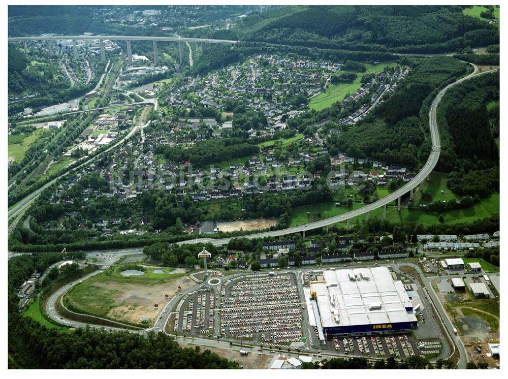 Siegen von oben - IKEA Einrichtungshaus - Siegen (NL)