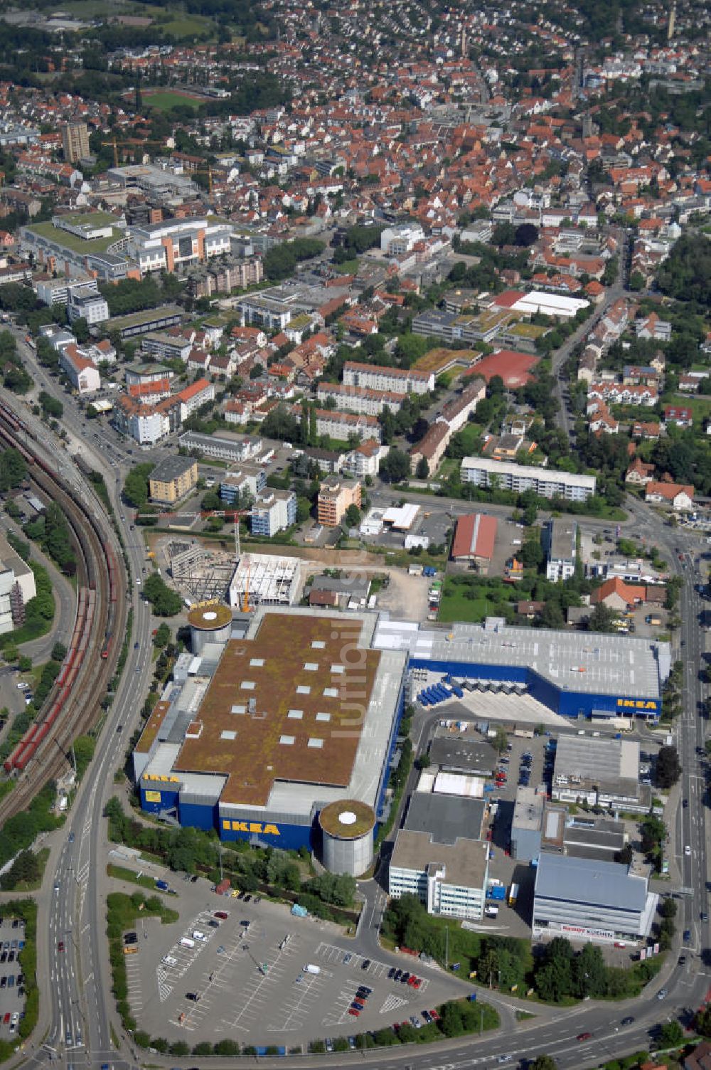 Luftaufnahme Sindelfingen - IKEA Einrichtungshaus in Sindelfingen