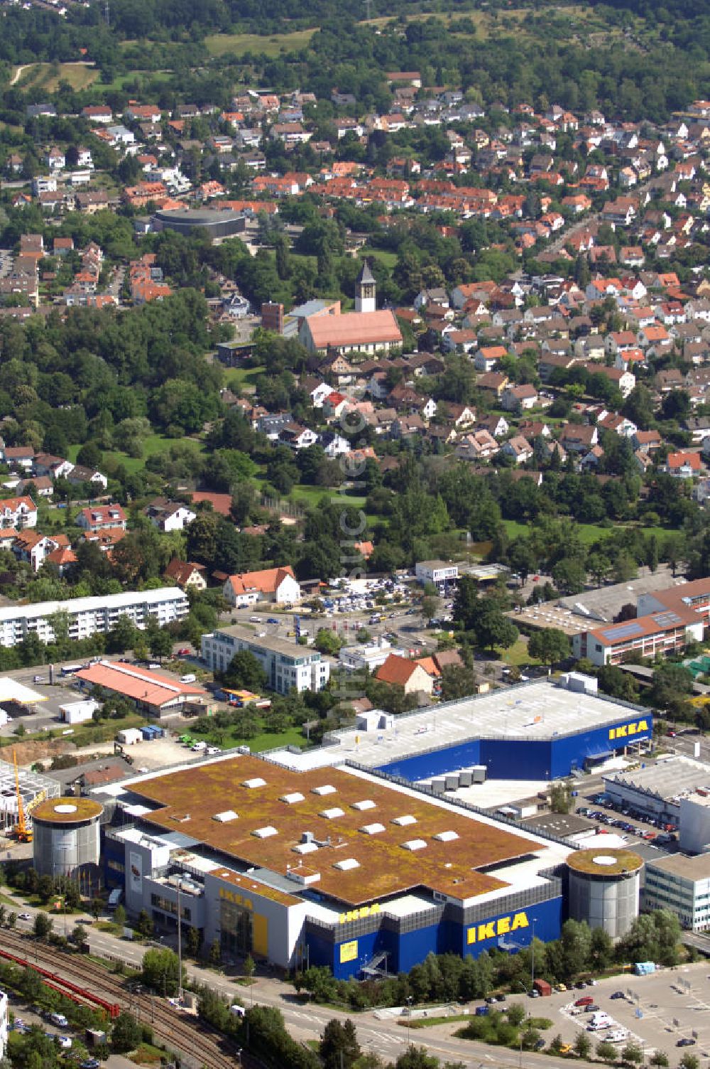 Sindelfingen von oben - IKEA Einrichtungshaus in Sindelfingen