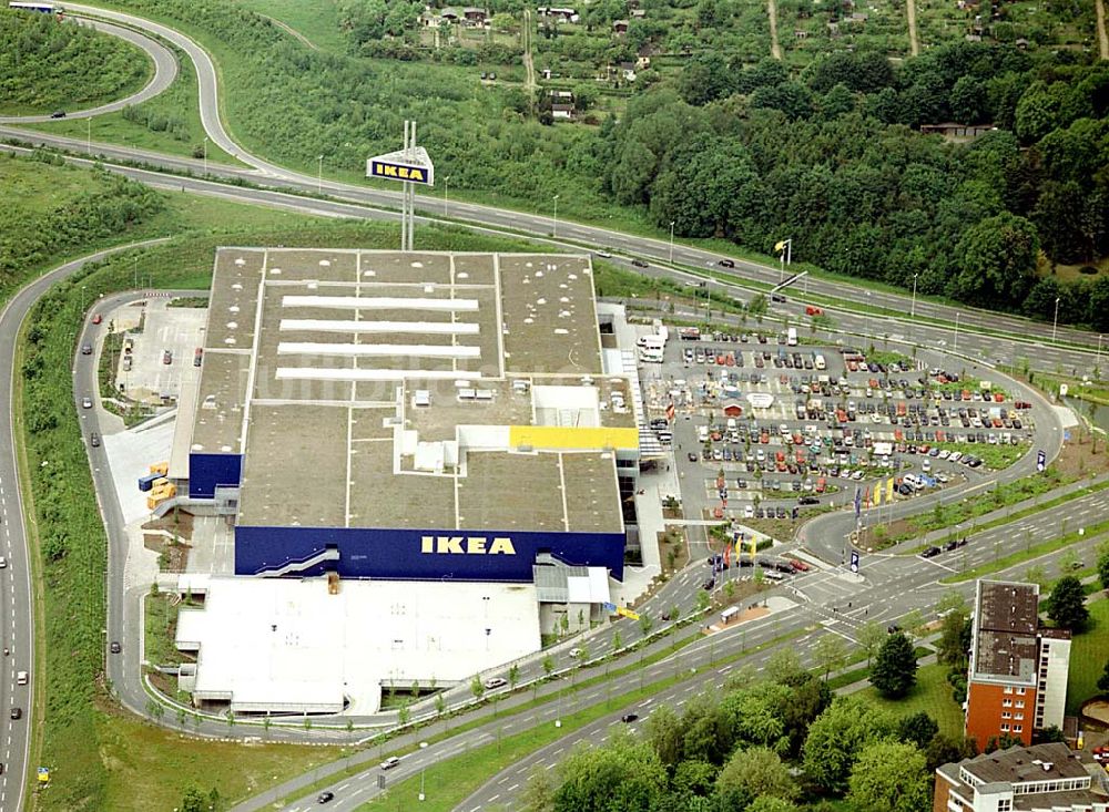 Luftaufnahme Kiel - IKEA-Einrichtungshaus am Westring in Kiel-Hassee.