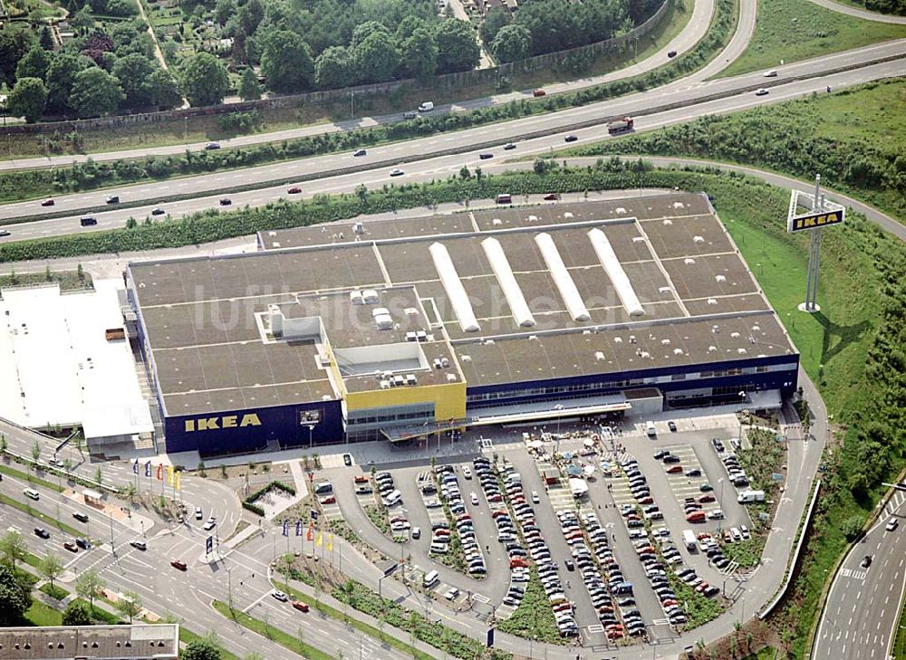 Luftbild Kiel - IKEA-Einrichtungshaus am Westring in Kiel-Hassee.