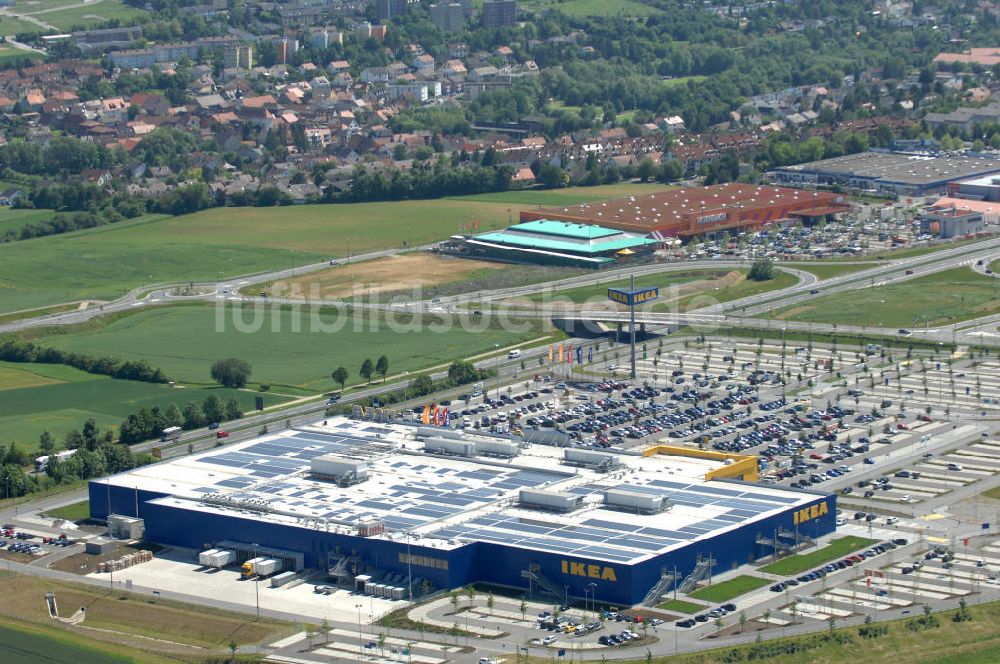 Würzburg aus der Vogelperspektive: IKEA - Einrichtungshaus Würzburg