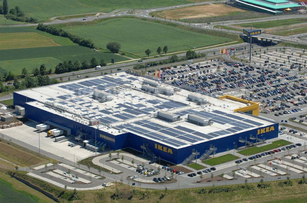 Luftaufnahme Würzburg - IKEA - Einrichtungshaus Würzburg