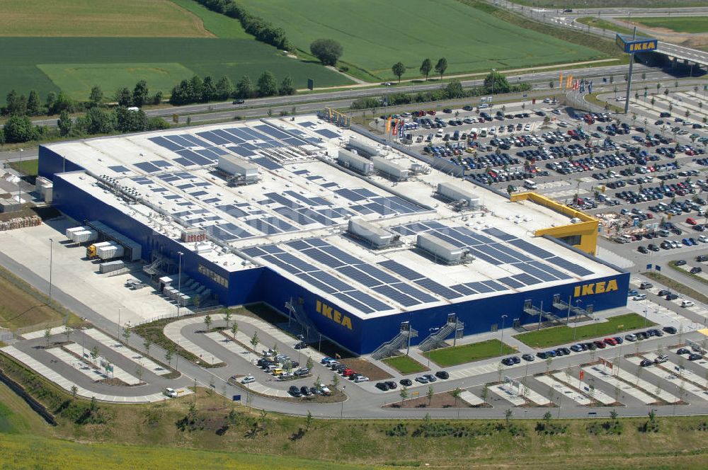 Würzburg von oben - IKEA - Einrichtungshaus Würzburg