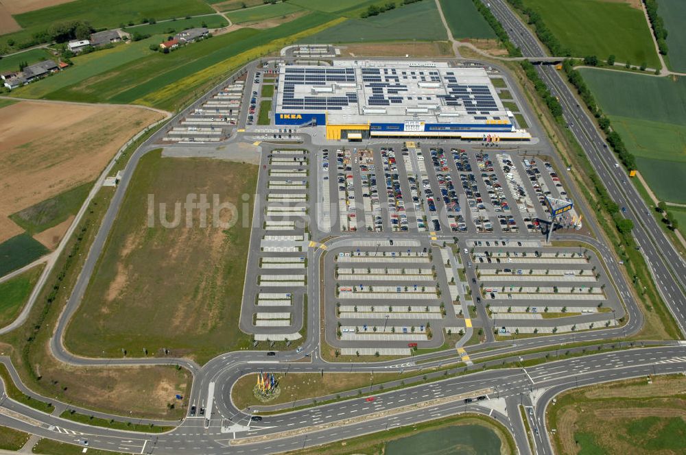 Luftbild Würzburg - IKEA - Einrichtungshaus Würzburg