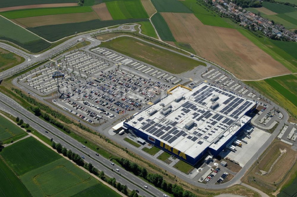 Würzburg aus der Vogelperspektive: IKEA - Einrichtungshaus Würzburg