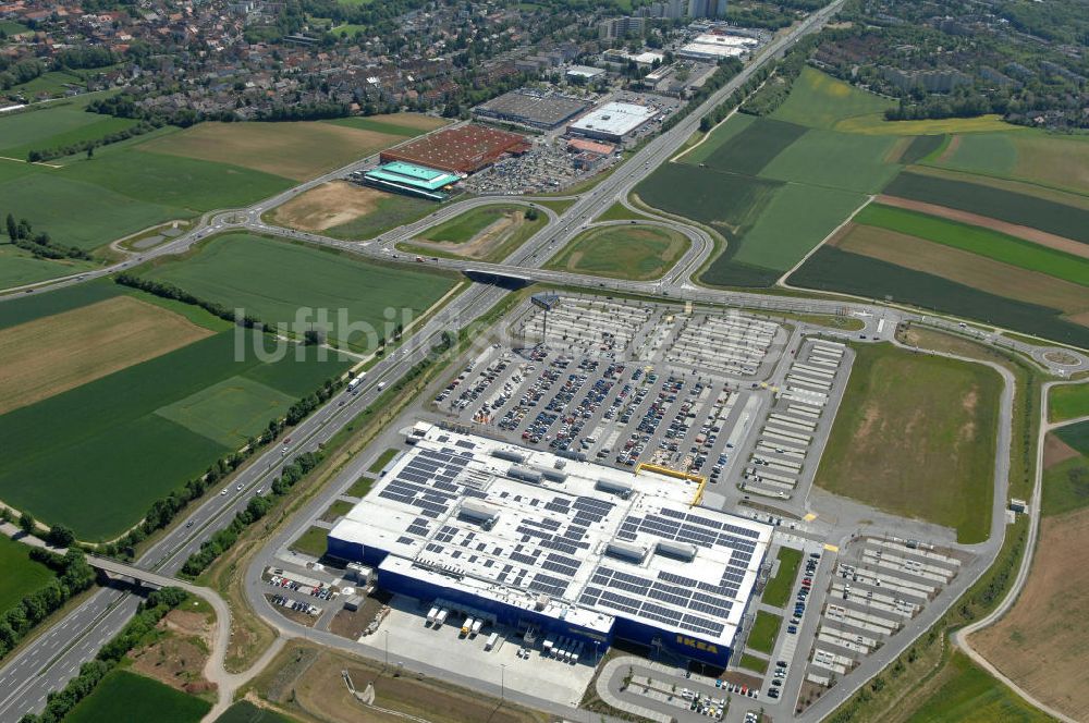 Luftaufnahme Würzburg - IKEA - Einrichtungshaus Würzburg