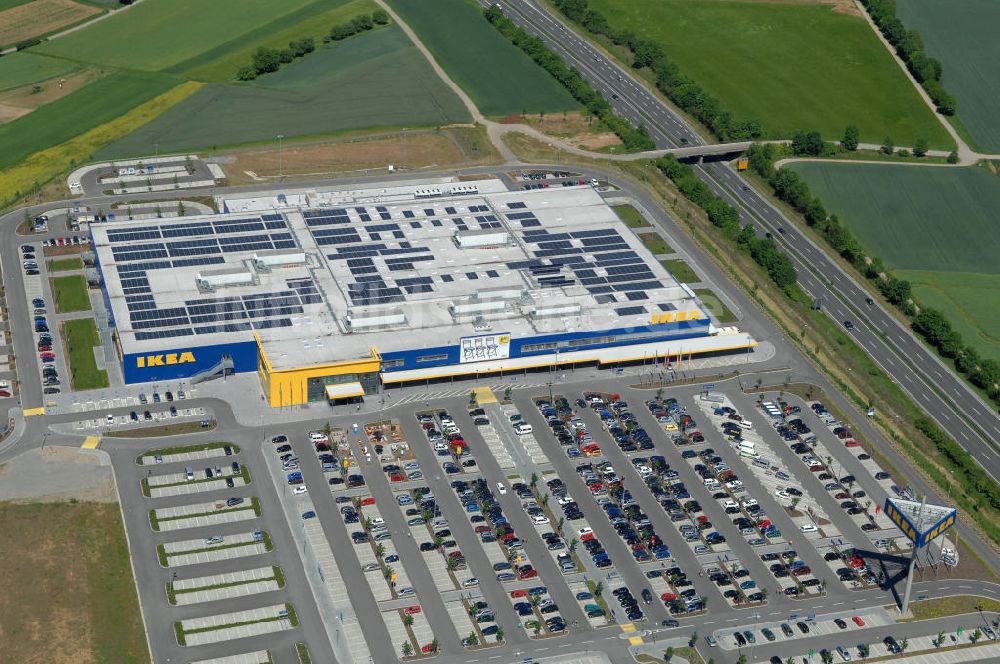 Luftaufnahme Würzburg - IKEA - Einrichtungshaus Würzburg