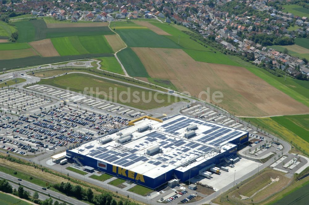 Luftaufnahme Würzburg - IKEA - Einrichtungshaus Würzburg