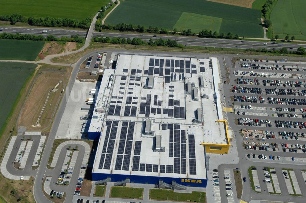 Würzburg von oben - IKEA - Einrichtungshaus Würzburg