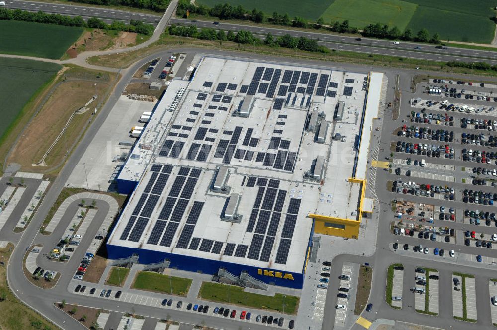 Würzburg aus der Vogelperspektive: IKEA - Einrichtungshaus Würzburg