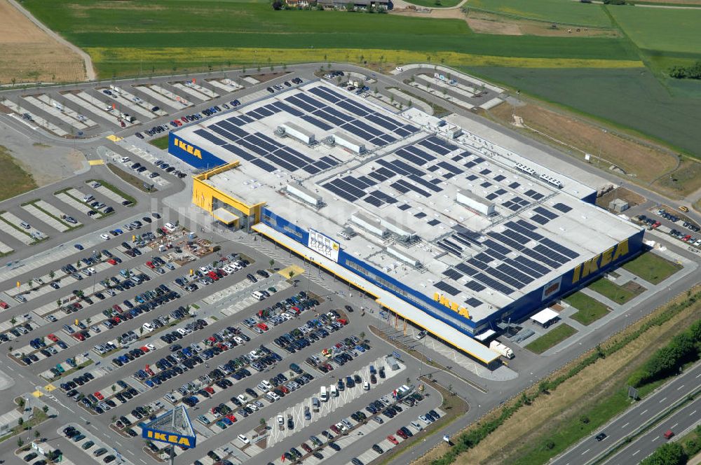 Würzburg von oben - IKEA - Einrichtungshaus Würzburg