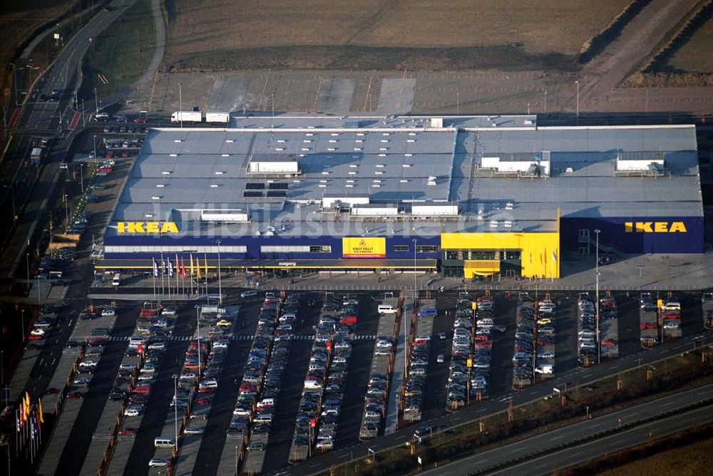 Augsburg aus der Vogelperspektive: IKEA Einrichtungshauses Augsburg