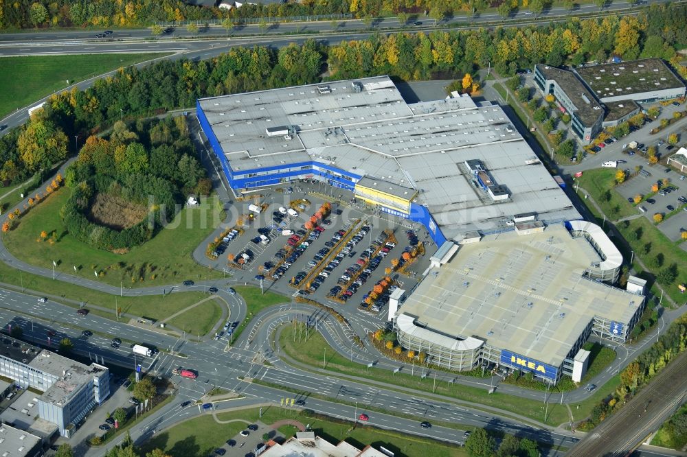 Luftaufnahme Bielefeld - IKEA Filiale in Bielefeld im Bundesland Nordrhein-Westfalen