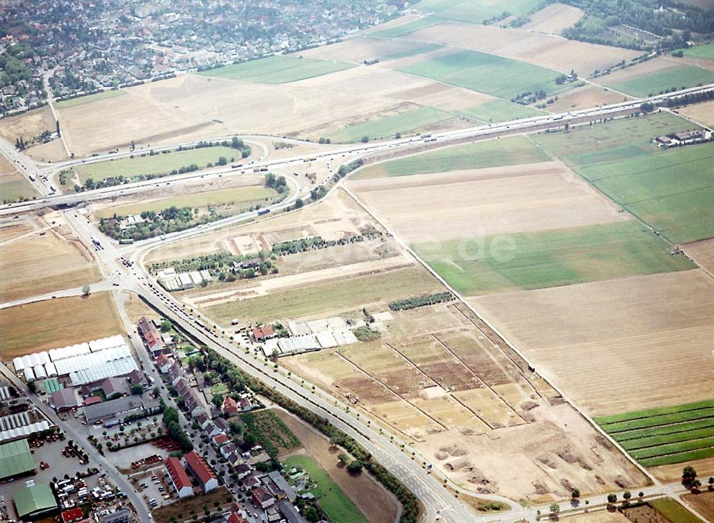 Mannheim / Baden Württemberg aus der Vogelperspektive: IKEA-Fläche auf dem Grundstück an der Frankenthaler Straße bei Mannheim