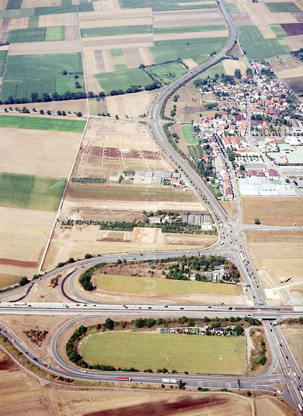 Luftaufnahme Mannheim / Baden Württemberg - IKEA-Fläche auf dem Grundstück an der Frankenthaler Straße bei Mannheim