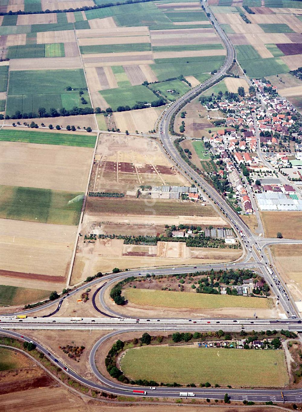 Mannheim / Baden Württemberg von oben - IKEA-Fläche auf dem Grundstück an der Frankenthaler Straße bei Mannheim