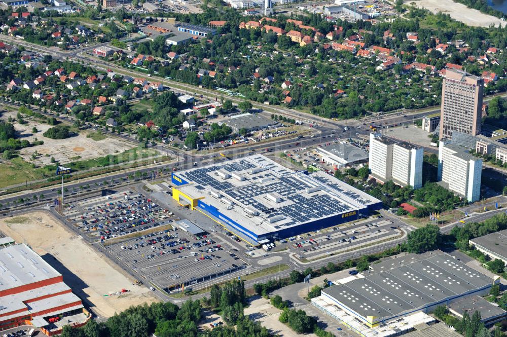 Luftaufnahme Berlin Lichtenberg - IKEA-Neubau Berlin Lichtenberg