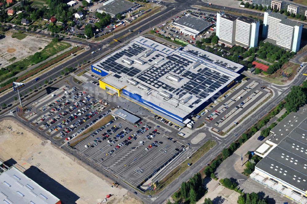 Berlin Lichtenberg von oben - IKEA-Neubau Berlin Lichtenberg