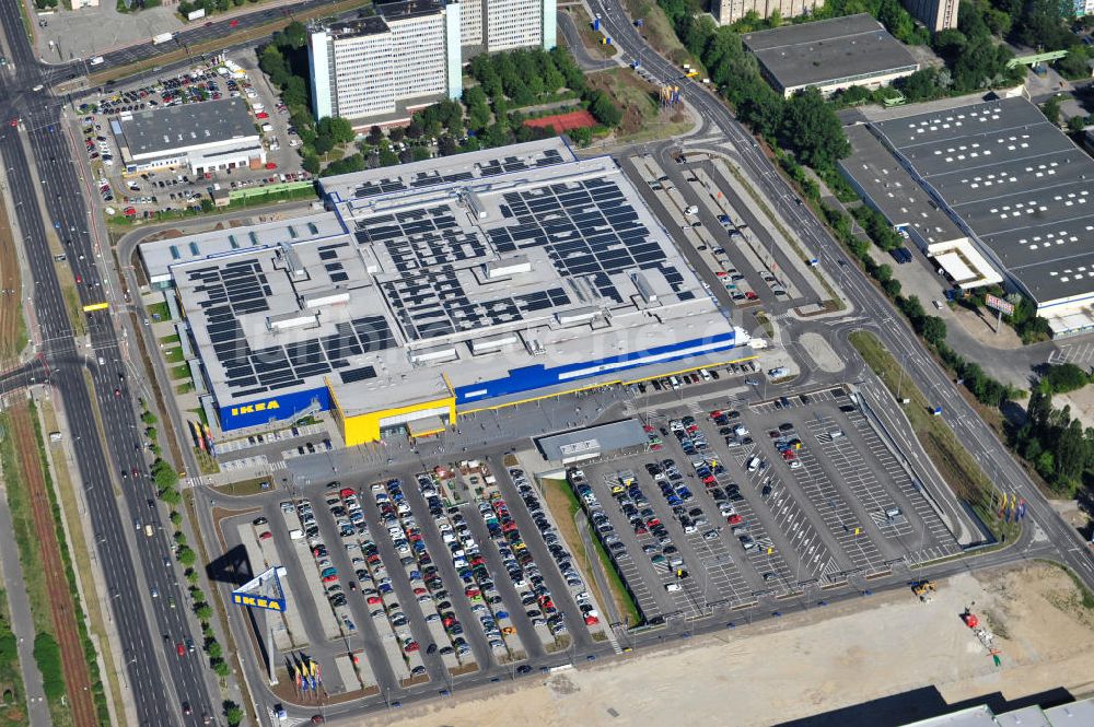 Luftaufnahme Berlin Lichtenberg - IKEA-Neubau Berlin Lichtenberg