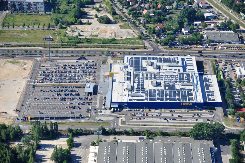 Berlin Lichtenberg aus der Vogelperspektive: IKEA-Neubau Berlin Lichtenberg