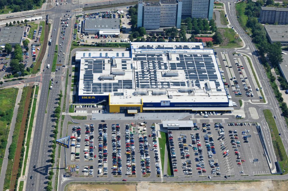 Berlin Lichtenberg aus der Vogelperspektive: IKEA-Neubau Berlin Lichtenberg