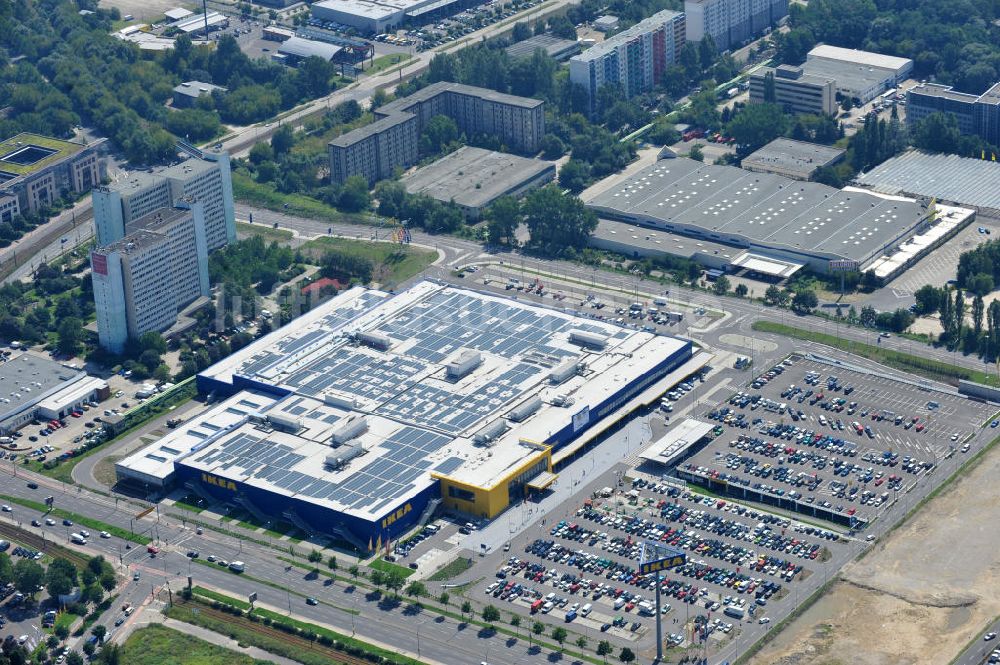 Berlin Lichtenberg aus der Vogelperspektive: IKEA-Neubau Berlin Lichtenberg