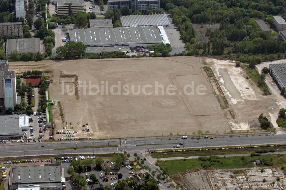 Luftbild Berlin - IKEA Neubaufläche in Berlin Hohenschönhausen