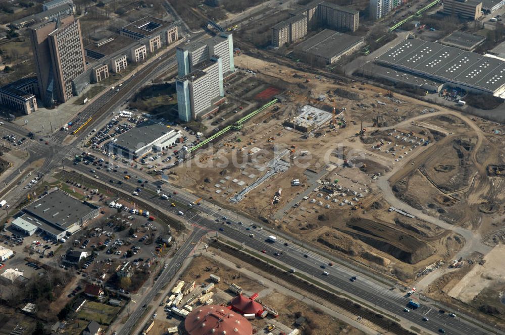 Luftbild Berlin - IKEA Neubaufläche in Berlin Lichtenberg- IKEA new development area in Berlin Lichtenberg