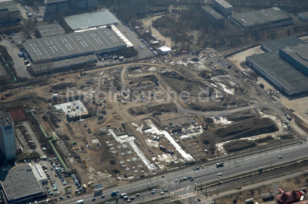 Berlin von oben - IKEA Neubaufläche in Berlin Lichtenberg- IKEA new development area in Berlin Lichtenberg